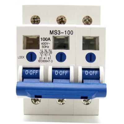 China 3Pole 100A MAIN SWITCH MS3/100 for sale