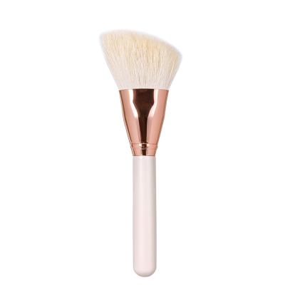 China Convenient and Perfect for Hot Selling New Design Handle Goat Hair Makeup Brush Superior White Cutout Liquids Blush Brush for sale