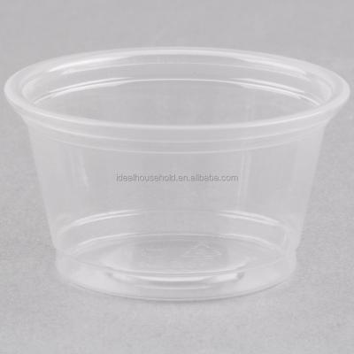 China Single Wall Part 0.75oz 25ML Clear Cup Soufflé Cup /Portion Cup Disposable Plastic Tasting Cup GROCERY CONTAINER FOR FOOD for sale