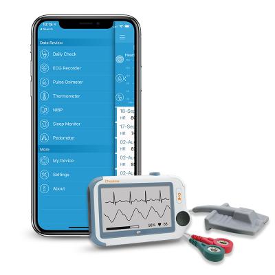 China Connect to the app. portable ecg machine sleep apnea monitor blood glucose monitor for sale