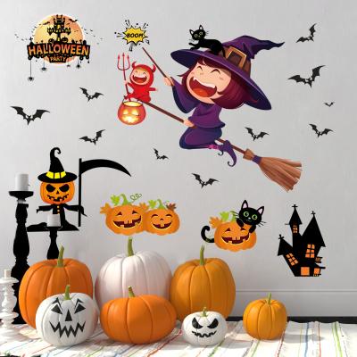 China WALL STICKER Halloween Decoration Sticker Pumpkin Stickers for sale