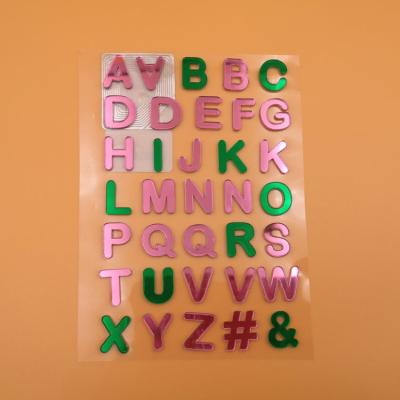 China Wholesale Waterproof+Eco-friendly High Quality Color Letter Stickers Self Adhesive Acrylic Alphabet for Decoration for sale