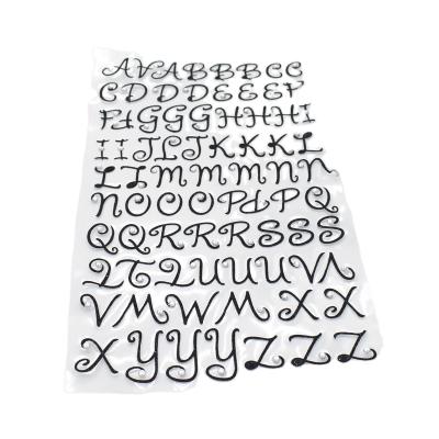 China Waterproof+Eco-friendly Kid Letter Glitter Alphabet Letter Stickers With Small Diamond for sale