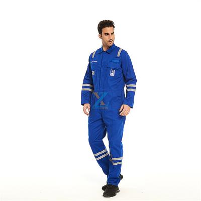 China Flame Retardant ESD Flame Retardant Mens Carbon Polyester Zipper-Front Nylon Work Wear Coverall for sale