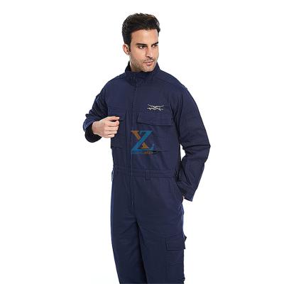 China Supply Men Factory Safety Work Industrial Workwear Custom Made Flame Retardant Uniform Reflective Uniform for sale