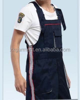 China Coveralls Men's Working Wear Clothes Plus Size Sleeveless Cargo Pants, Blue Convenience Overalls Pants, Overalls Uniforms for sale