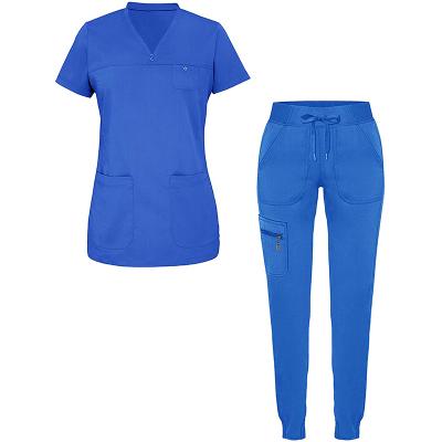 China Hot Selling Medical Hospital Hospital Scrub Spandex Uniform Hospital Nursing Sets Uniforms Scrubs Set for sale