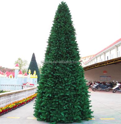 China Outdoor Simple Green Christmas Decoration Pine Plant Huge Christmas Tree for sale