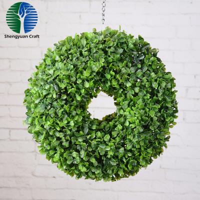 China Eco-friendly PVC/Wholesale waterproof/durable/anti-UV/non-toxic/fire-resistant! artificial christmas wreath flowers for funeral wreaths plastic realistic wreath flowers for garden decoration for sale