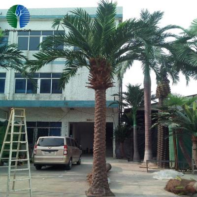 China High Similution Waterproof Huge Outdoor Landscaping Artificial Palm Tree Plants for sale