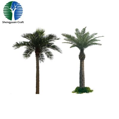 China Wholesale Fan Shape Trunk Waterproof Unique Angled Artificial Palm Leaves for sale