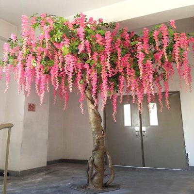 China Wholesale Artificial Decoration Porcelain Wisteria Flower Tree For Wedding Decoration for sale