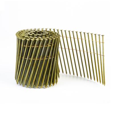 China Flat Wire Coil Nails Made Of Common Steel Q235 for sale