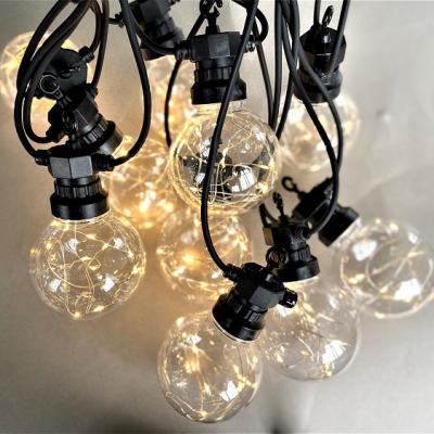 China Outdoor Led Patio Light G80 10L Professional Cheap Connectable Wedding String Lights Outdoor for sale