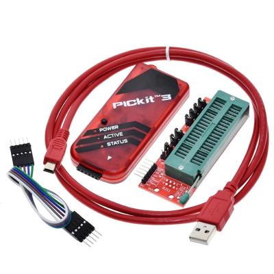 China PICKIT3 PICTURE KIT3 PICKIT 3 Programmer Offline Programming PICTURE Microcontroller Chip Monopoly +PICTURE Adapter Seat Pickit 3 Programmer for sale