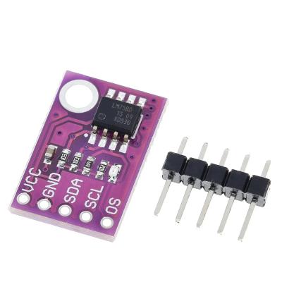 China LM75 LM75A I2C Temperature Sensor Interface High Precision Development Board Module LM75 High Speed ​​Temperature Sensor for sale