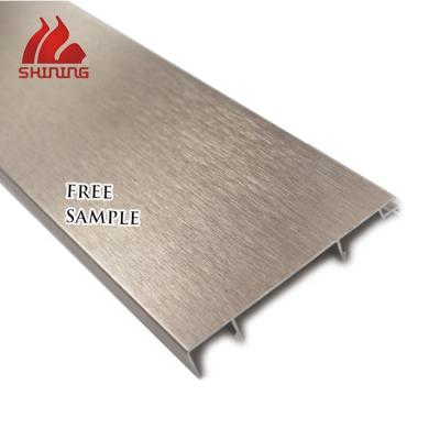 China 606-T5 Aluminum Table Skirting Designs Interior Decoration Aluminum Skirting Board for sale