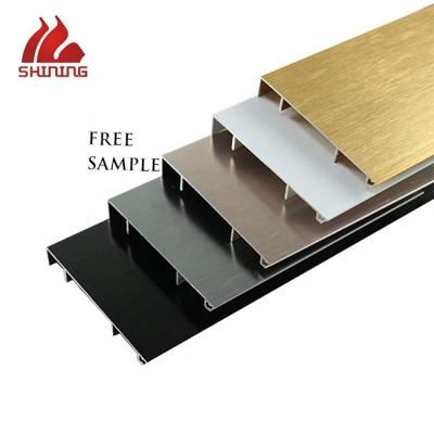 China Antibacterial Metal Wall Aluminum Skirting Mobile Home Trailer Floor Sockelleisten Board for sale