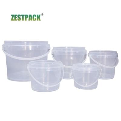 China Universal Packaging Food Grade PP Universal Plastic Barrel Gallon PP Barrel Transparent Clear Plastic Storage Container for sale