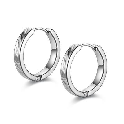 China Non Fade Stainless Steel Small Hoop Earrings Simple Statement TRENDY Earrings for sale