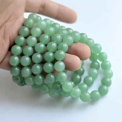 China Trendy Women Jade Bracelet Green Bead Bracelet Natural Stone Wholesale FASHIONABLE for sale