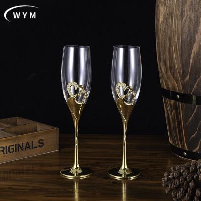 China Is not the European style diamond wine glass factory direct household high-end crystal red wine glass goblet for sale