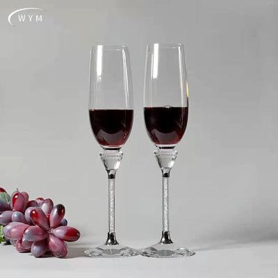 China Customizable crystal wine champagne glasses modern tall glass manufacturers wholesale latest design for sale