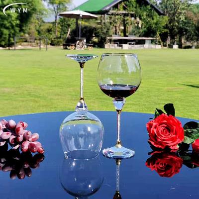 China Modern Red Wine Glass Manufacturers Wholesale Latest Customizable Champagne Diamond Grape Crystal Wine Glass for sale