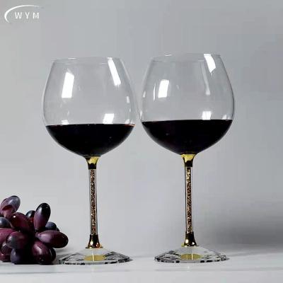 China Isn't the manufacturer wholesale custom crystal champagne glass diamond wine glass crystal wine glass for sale