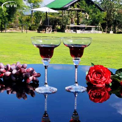 China Latest Design Wholesale Customizable Customized Goblet Manufacturer Diamond Red Wine Crystal Glass Cocktail Glass for sale