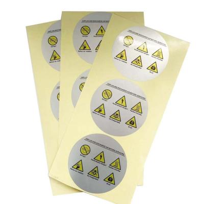 China Waterproof Custom Round Paper Bottle Self Adhesive Waterproof Labels , Self Adhesive Printing Custom Label Sticker for sale