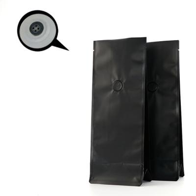 China Free sample matte size black box pouch coffee carry bags with coffee design valve for sale