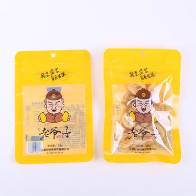 China Recyclable PE Flat Pouch Manufacturers Custom Small Cookies Open Self Seal Plastic Bag Composite Window Packaging Bag for sale