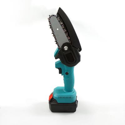 China 2-Stroke Mini Chainsaw Household Electric Handheld Rechargeable Chainsaw Small Logging Tree Cutting for sale