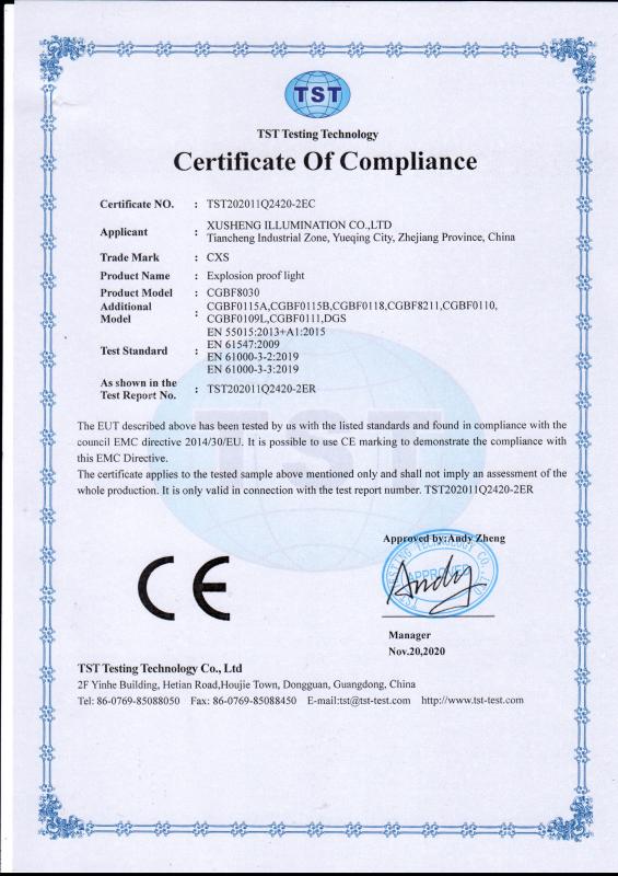 CE - Xu Sheng Illumination Co., Ltd.