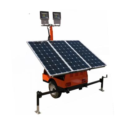 China Sports Stadiums Trailer Mounted Solar Portable Light Tower for sale