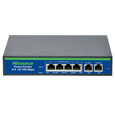 China 4-Port 10/100Mbps PoE Switch 52V Building Intercom for sale