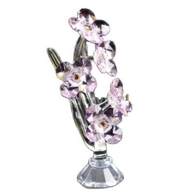 China Europe Crystal Glass Flower To Marry Homecoming Gifts for sale