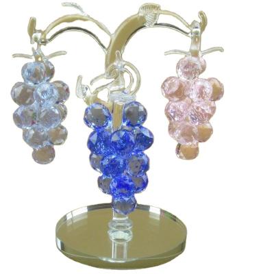 China China Crystal Grape For Decoration Carved Art And Collectible Flower Engraving Antique China Imitation for sale