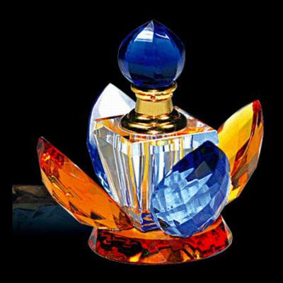 China Europe Lotus Body Model Crystal Perfume Bottle, Crystal Censer Burner for sale