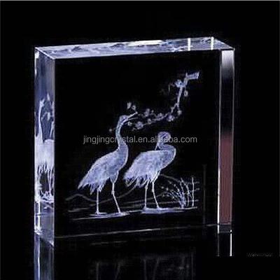 China Famous Africa 3d in place cube laser engraver and 3d laser crystal glass cube for sale