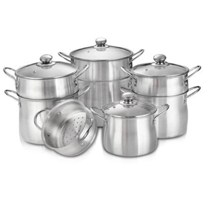 China Sustainable Aluminum Double Steamer Pot High Quality Household Steamer for sale