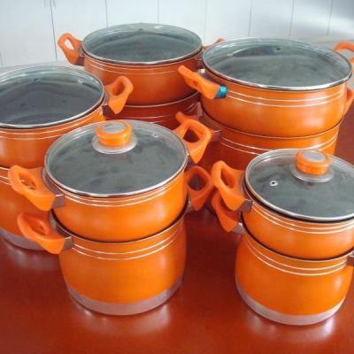 China Viable Kitchen Cookware Steamer Pot Set Cook Pot Pure Titanium Cookware Sets Laser Accessories OEM for sale