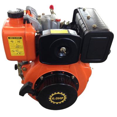 China 6.0hp Diesel Engine 296cc oil bath air cleaner Air -cooled for sale