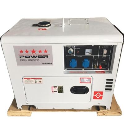 China 100% copper wire small silent diesel generator 5KVA 6KVA for sale