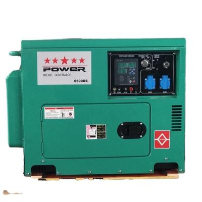 China 5KW/220V/ Single phase Silent type Air cooled singe cylinder Diesel Generator for sale