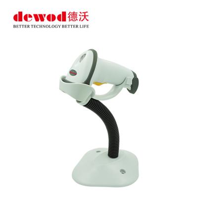 China For Cash Register Dewo 1D USB Handheld Laser Barcode Scanner High Speed ​​Automatic Scanning Laser With Stand For Cash Register for sale