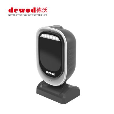 China New Design 2D Table Top Barcode Scanner DEWOD Desktop Scanner With Auto Scan for sale