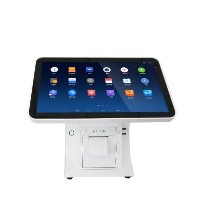 China SDK Hot Sales Touch Screen 15.6inch Windows Dual Pos System All In One 2-32G for sale