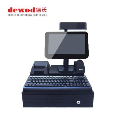 China Markets DEWO X-1 Touch POS System Cash Register All In One With 11.6inch Screen+VFD Display for sale